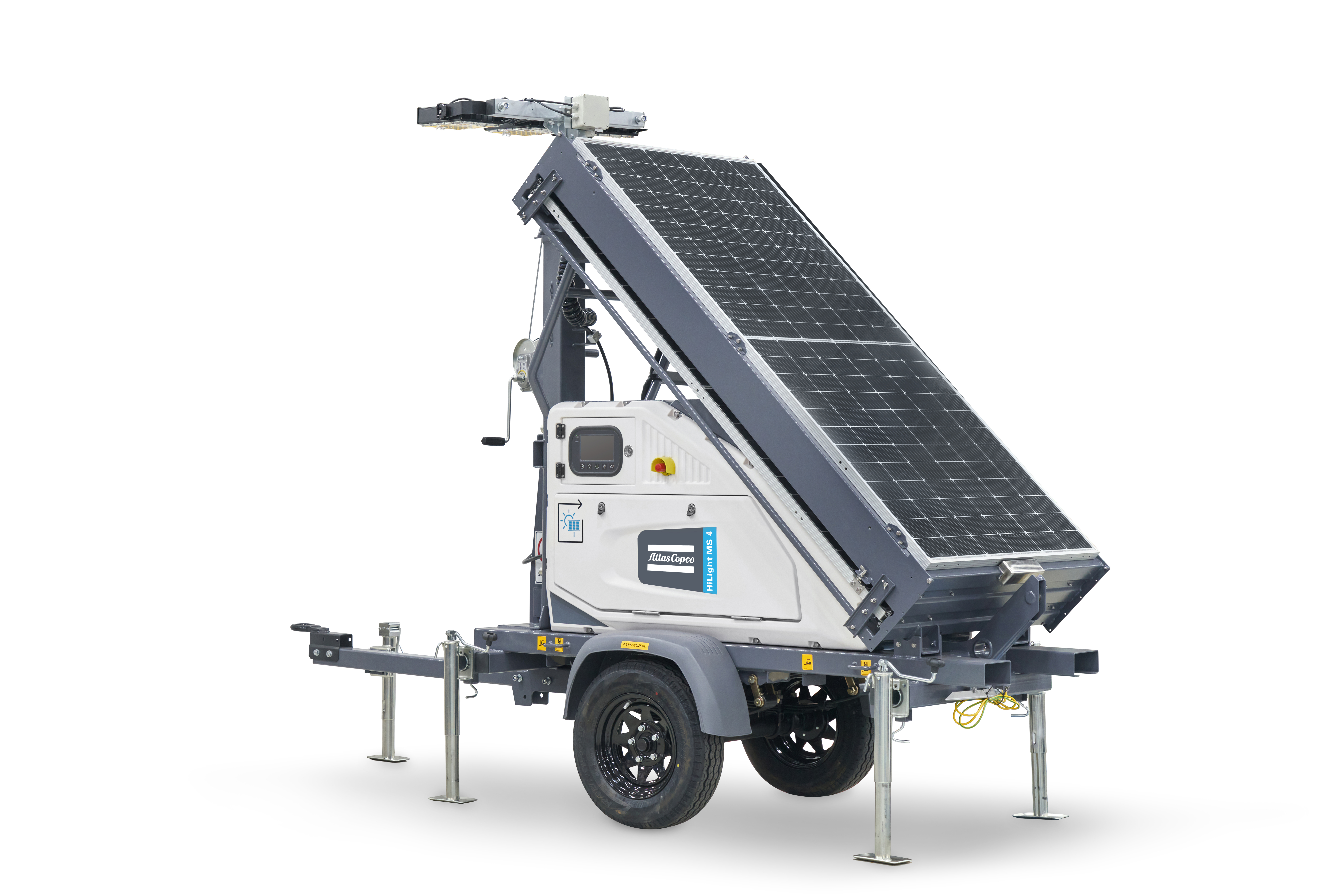 HiLight MS 4 com painel solar aberto