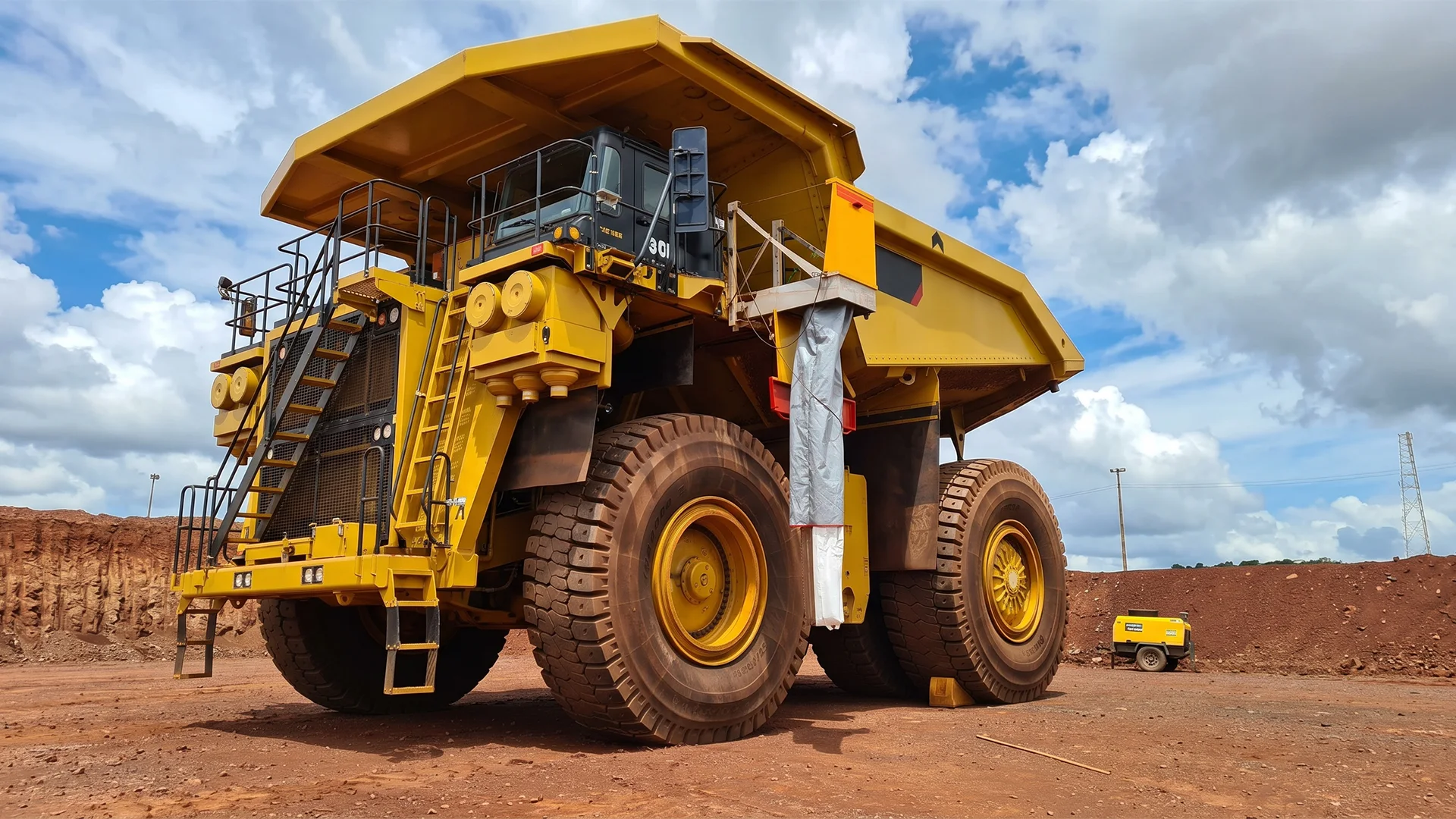Sistema Mining Escape Chutes instalado em equipamento de mineração